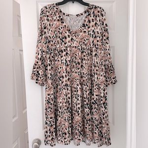 Ninexis Women’s Dress, Size L, Leopard print